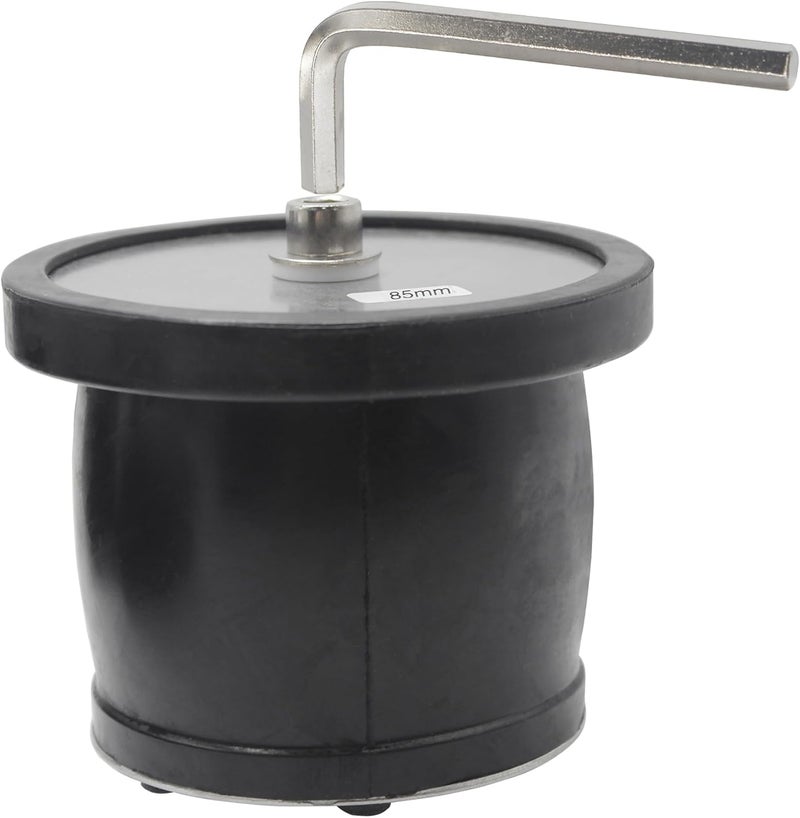 BOPOREAE Expandable Mechanical Seal Cleanout Pipe Plug-Rubber Expansion Scupper Plugs & Removable Stainless Steel Allen Wrench Handle, 3-3/8 to 3-15/16 in Sewer Cap Cover, Winterizing Pool Boat Plugs - Image 1
